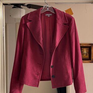 Ann Taylor red raspberry blazer size 6-8